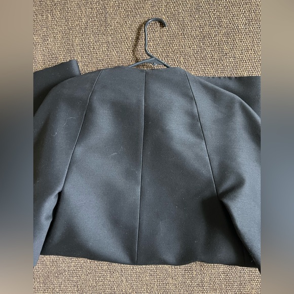 Vtg Joseph Magnin black silk taffeta hot pink opera couture coat - Picture 4 of 16